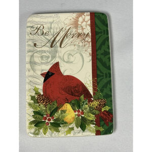 Cracker Barrel Season of Peace Lori Siebert Small Tray Be Merry Christmas Trinkt